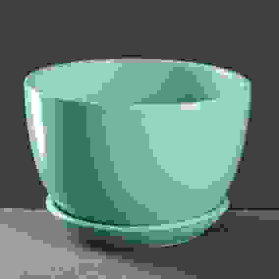 Горшок цветочный &quot;Антик&quot; бирюзовый, 0,75л 7090784