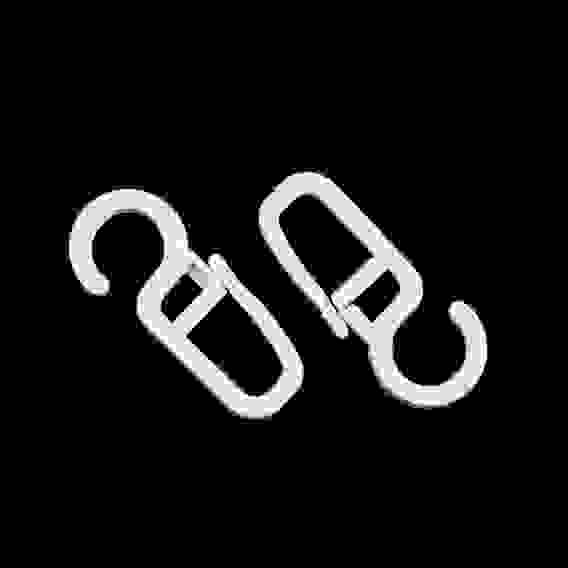 Крючок для штор, на кольцо, 35х15х2 мм, d=8 мм, пластик (упак.20шт, цена за упак)