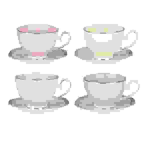 Набор чайный 2 пр., 260мл, 14см, костяной фарфор, 4 цвета MILLIMI Мираж