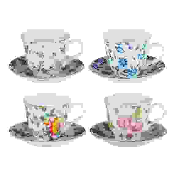 Набор чайный 2 пр., 220мл, 14см, фарфор, 4 дизайна Весенний аромат