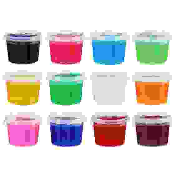 Лизун Мега с блестками, ведро 500г, полимер, 10,8х8,8х8,8 см, 12 цветов LASTIKS