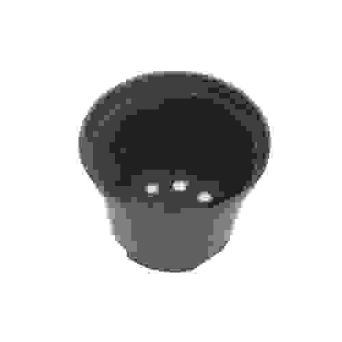 Горшок для рассады 0,75 л круглый, без поддона, черный