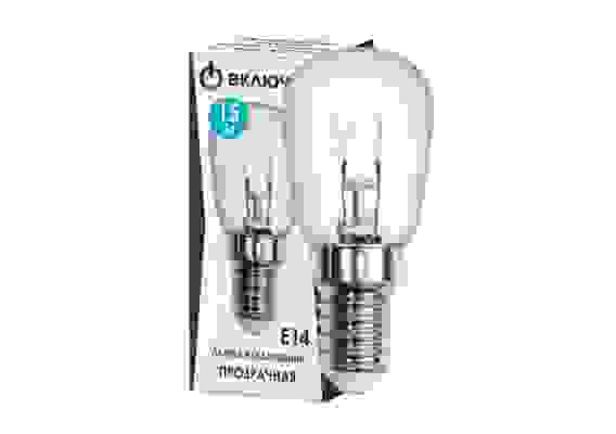 Лампа накаливания PH-15W-E14-CL для холодильников и швейн.машин Включай