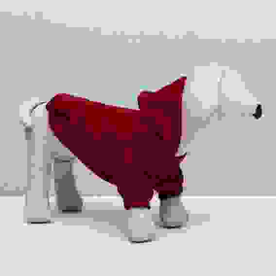 Толстовка для собак с капюшоном, размер M (ДС 30, ОШ 30, ОГ 40 см), красная 5152095