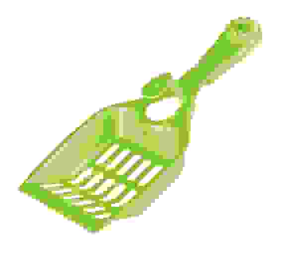 Совок для кошачьего туалета "Барсик" (зелёный)