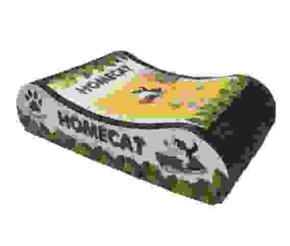 Когтеточка гофрокартон HOMECAT Мятная волна малая (41*24*10), ШК9394/ШК4102