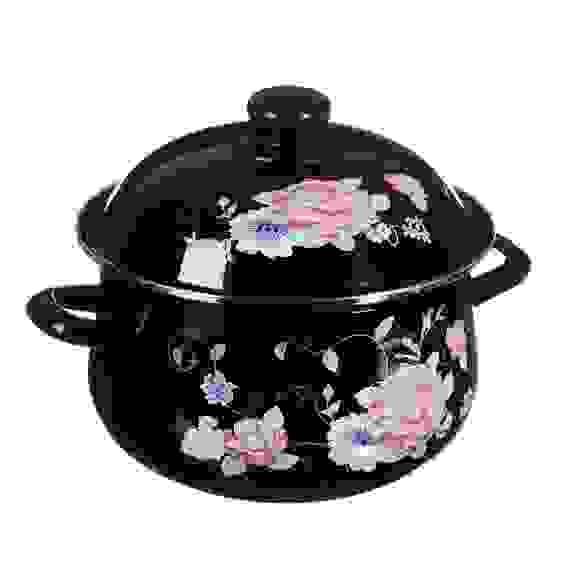 Кастрюля эмалированная, 18см, 2,0л индукция VETTA Иллюзия