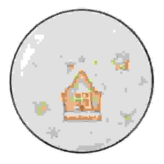 Блюдо круглое 22х3см, керамика Пряничный домик MILLIMI