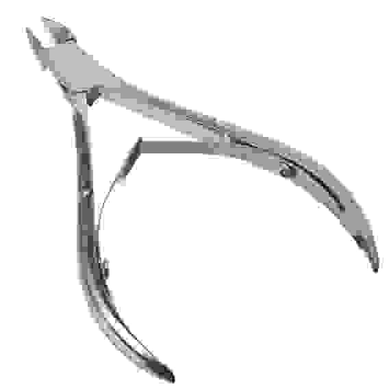 Кусачки маникюрные для кутикулы с двойной пружиной, длина лезвий 10мм, сталь, 10см, 8716 ЮниLook