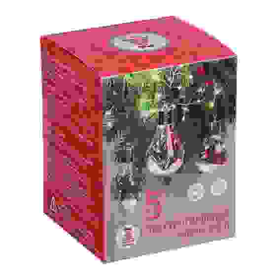 Гирлянда эл. подвеска &quot;Зимнее чудо&quot; нить росы и декор, 5LED* шампань, пост.свеч, LR44x3 СНОУ БУМ