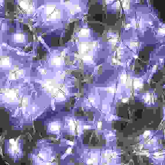 Гирлянда эл. вьюн 14м, 180 LED, белый, пост. свечение, ПВХ прозрачный, 220В СНОУ БУМ