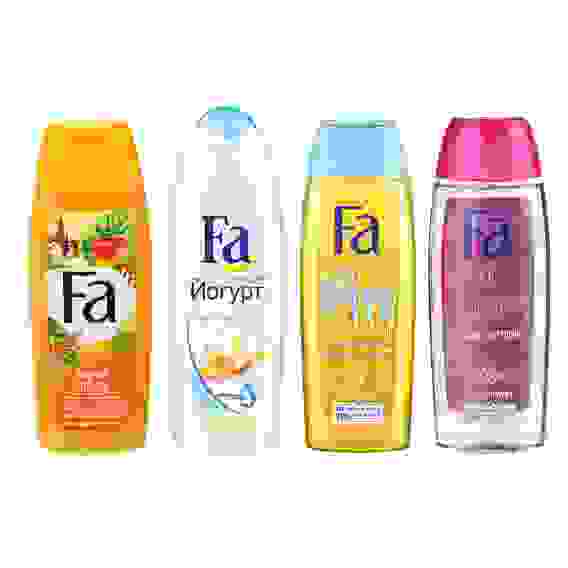 Гель для душа Fa Греч.йогурт миндаль/Ритмы острова Бали/Go Happy/Feel Balance 250 мл