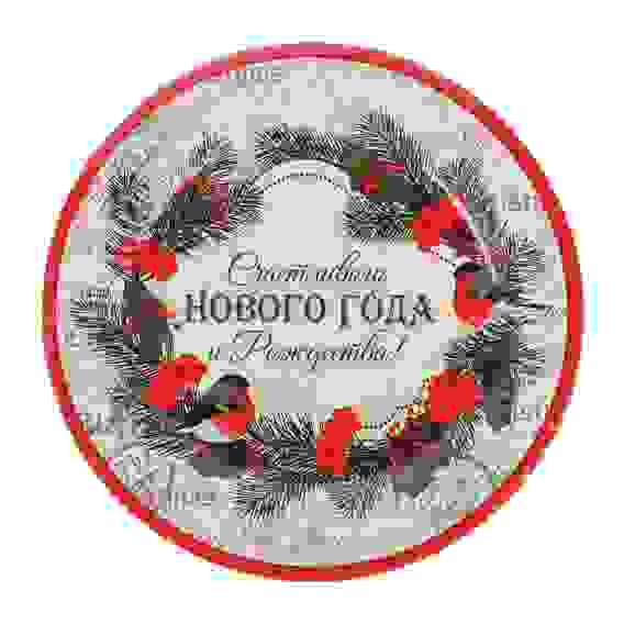 Набор бумажных тарелок 6шт, d18см, 2022, дизайн 6 СНОУ БУМ