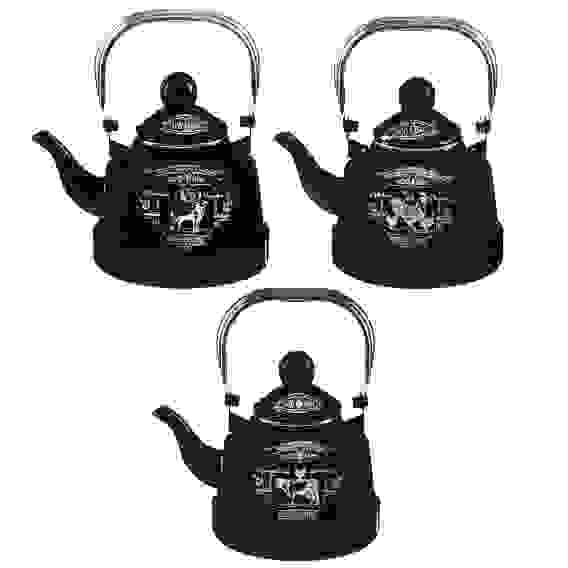 Чайник эмалированный 1,1 л, 3 дизайна, индукция VETTA Ранчо