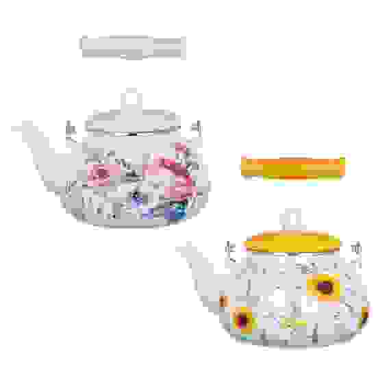 Чайник эмалированный 2,5л, 2 дизайна, индукция VETTA