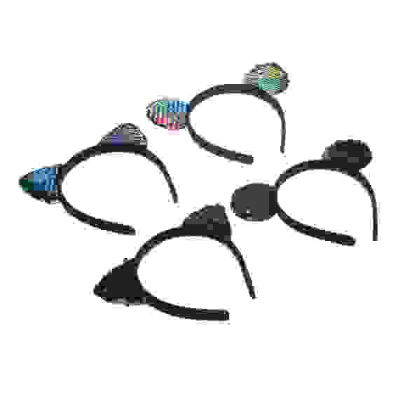 Ободок для волос с ушками, полистирол, полиэстер, 1,5см, 2 дизайна, арт.6 BERIOTTI