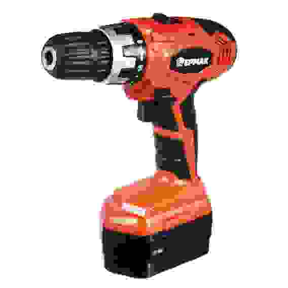 Дрель-шуруповерт акк. ЕРМАК ДША 18-2 /Ni-Cd/18V/ 1,2 А*ч/0-350/0-1250 об/мин./18Н*м/2 аккум/кейс