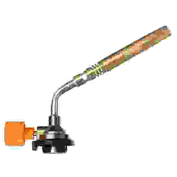 Горелка газ. к баллону с цанговым захватом, узкое удлиненное сопло из латуни; 19,5х4х6см ЧИНГИСХАН