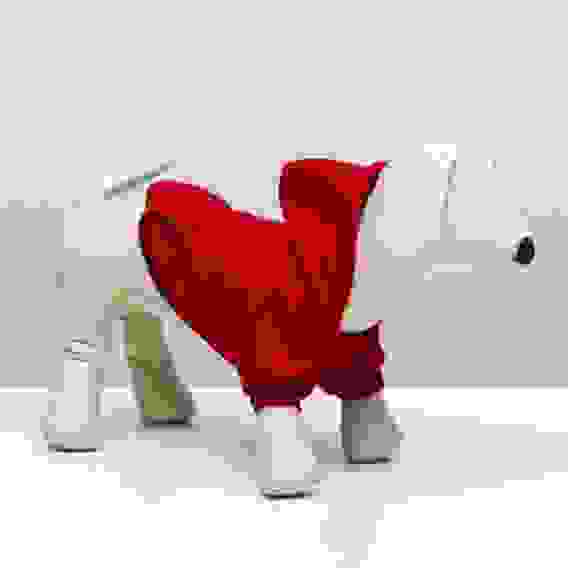 Толстовка для собак с капюшоном, размер S (ДС 25, ОШ 25. ОГ 35 см), красная 5152093