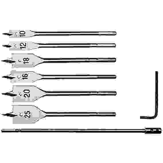 Набор сверл перовых по дер.10-12-16-18-20-25мм,6шт