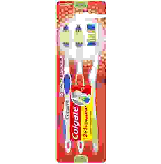 Зубная щетка КОЛГЕЙТ Классика здоровья средняя 2+1