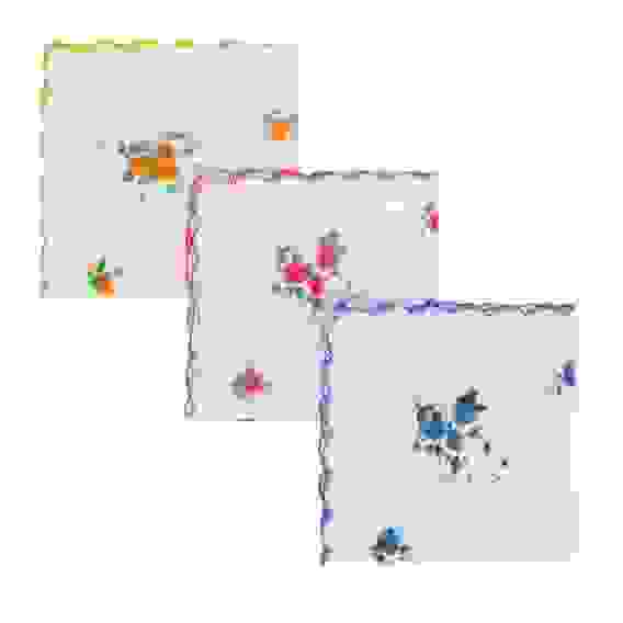 Носовой платок, хлопок, 30x30см, 3 цвета, арт.GL-2411