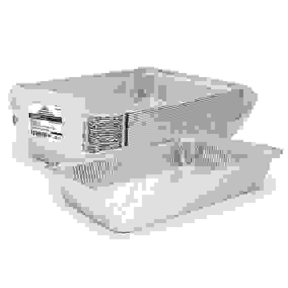 Форма для запекания, алюминиевая фольга, 31,3x21,3x4,4см, дно: 27,2x17,2см, 2235мл, L-край,арт.99-07