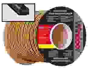 Уплотнитель D-профиль (резин) двойной на кл/осн черн.