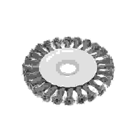 Щетка для УШМ 125мм, пос.22,2мм плоская, круч. пров. 0,5мм //Сибртех