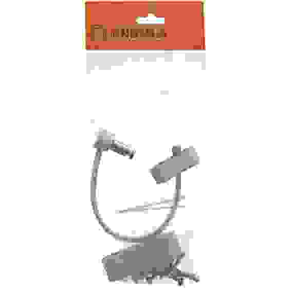 Ограничитель ок. д/ПВХ тросовый с ключом белый