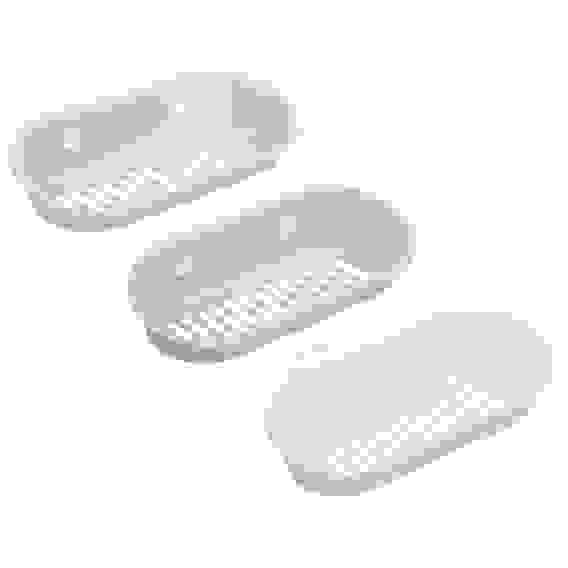 Полочка для ванной комнаты на присосках, пластик, 23х10,5х5см, 3 цвета VETTA Романтика