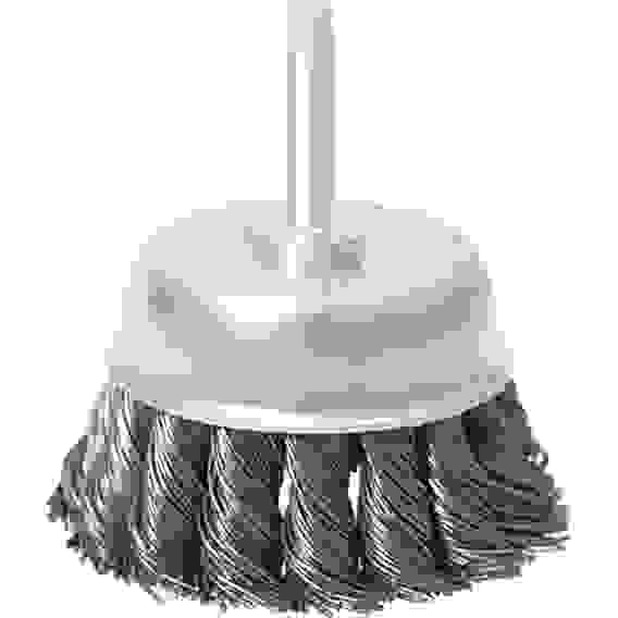 Щетка для дрели 65мм,\"чашка\"со шпилькой круч.мет.п