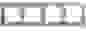 Рамка СУ 4 мест. алюм. (горизонт.) GSL000304 Schneider GLOSSA