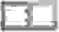 Рамка СУ 2 мест. алюм. (горизонт.) GSL000302 Schneider GLOSSA