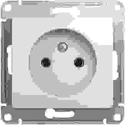 Розетка мех. СУ 1 мест. бел. (пл.осн.) GSL000141 Schneider GLOSSA