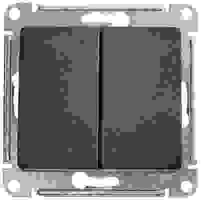 Выключатель мех. СУ 2 кл. антрацит (пл.осн.) GSL000751 Schneider GLOSSA