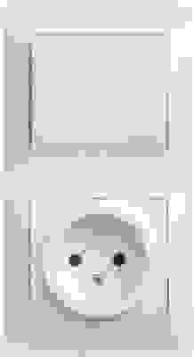 Блок (роз.+1 кл. выкл.) СУ бел. (пл.осн.) GSL000160 Schneider GLOSSA