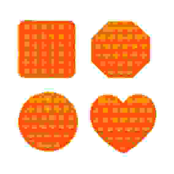 Антистресс-головоломка, силикон, 12х12см РЫЖИЙ