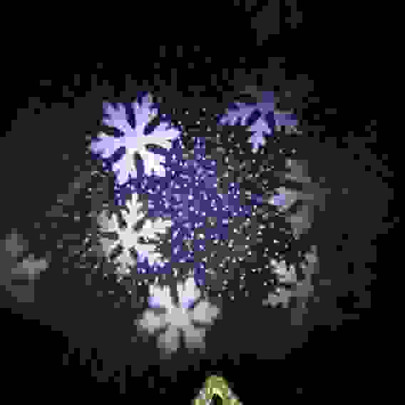 Проектор верхушка на елку, 4LED*белый, 0°-180°, 24,3х6,5х25,5см, ПВХ черный, 220В, 50гц СНОУ БУМ