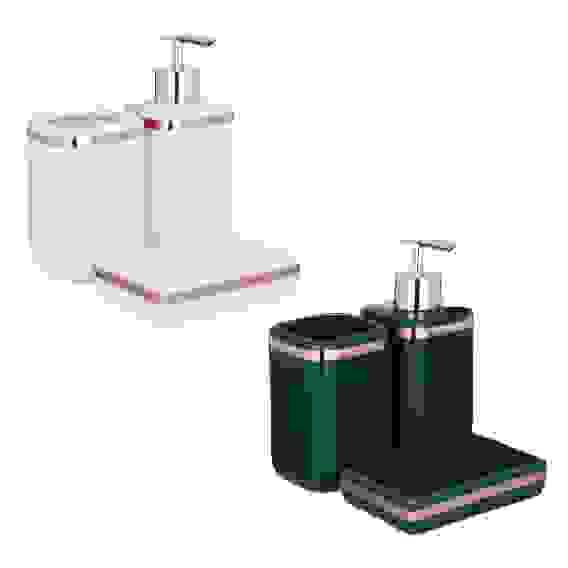 Набор для ванной 3 пр., керамика, \"Джуманджи\", 2 цвета VETTA