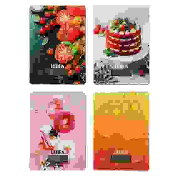 Весы кухонные электронные, стекло с дизайном, прямоуг. макс.нагр. 5кг (точн.измер. 1гр) LEBEN