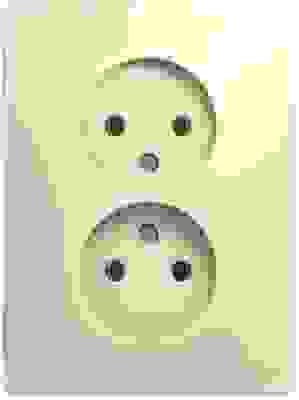 Розетка СУ 2 мест. беж. (пл.осн.) GSL000220 Schneider GLOSSA