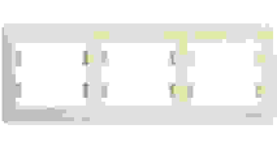Рамка СУ 3 мест. беж. (горизонт.) GSL000203 Schneider GLOSSA