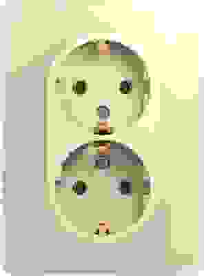 Розетка СУ 2 мест. беж. (пл.осн., земля) GSL000224 Schneider GLOSSA