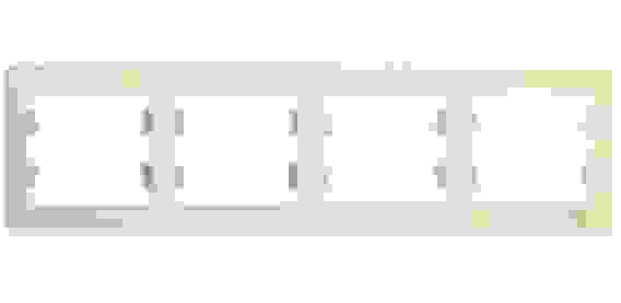 Рамка СУ 4 мест. беж. (горизонт.) GSL000204 Schneider GLOSSA