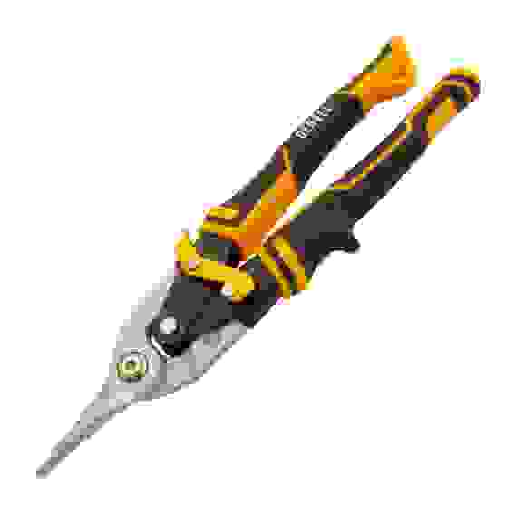 Ножницы по металлу,270мм, прямой рез,сталь-CrMo, трехкомп.рук-ки // Denzel