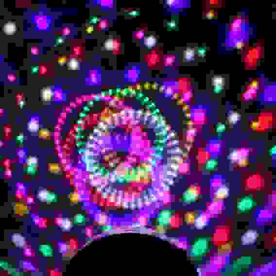 Диско-шар светодиодный \"Калейдоскоп\", LED (красный, зеленый, синий), USB+mp3+пульт