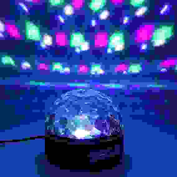 Диско-шар светодиодный \"Калейдоскоп\", LED (красный, зеленый, синий)