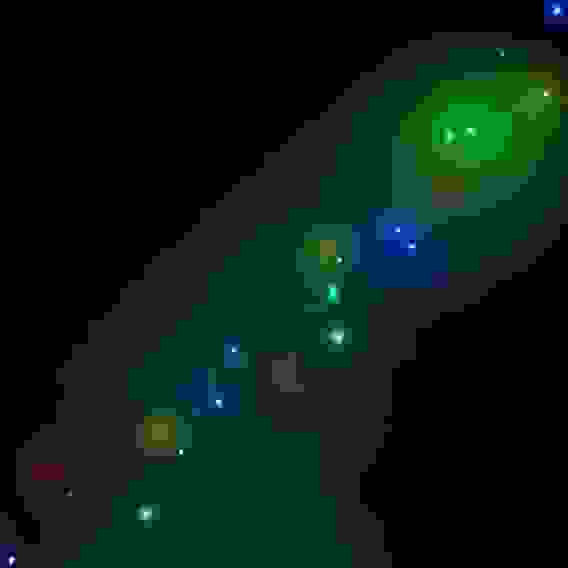 Гирлянда для дома на батарейках 1,5 м 15 ламп LED, 3 реж.,IP-20, Мультицвет