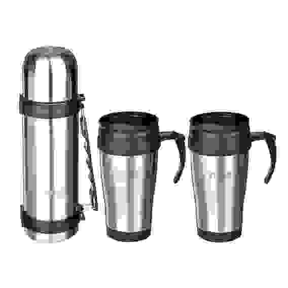 Акция!Набор походный (термос 1л + 2 термос-кружки 450мл) в сумке VETTA